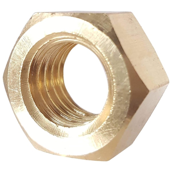 Newport Fasteners Hex Nut, 5/8"-11, Brass, Brass, 35/64 in Ht, 50 PK 587909-PR-50 - main
